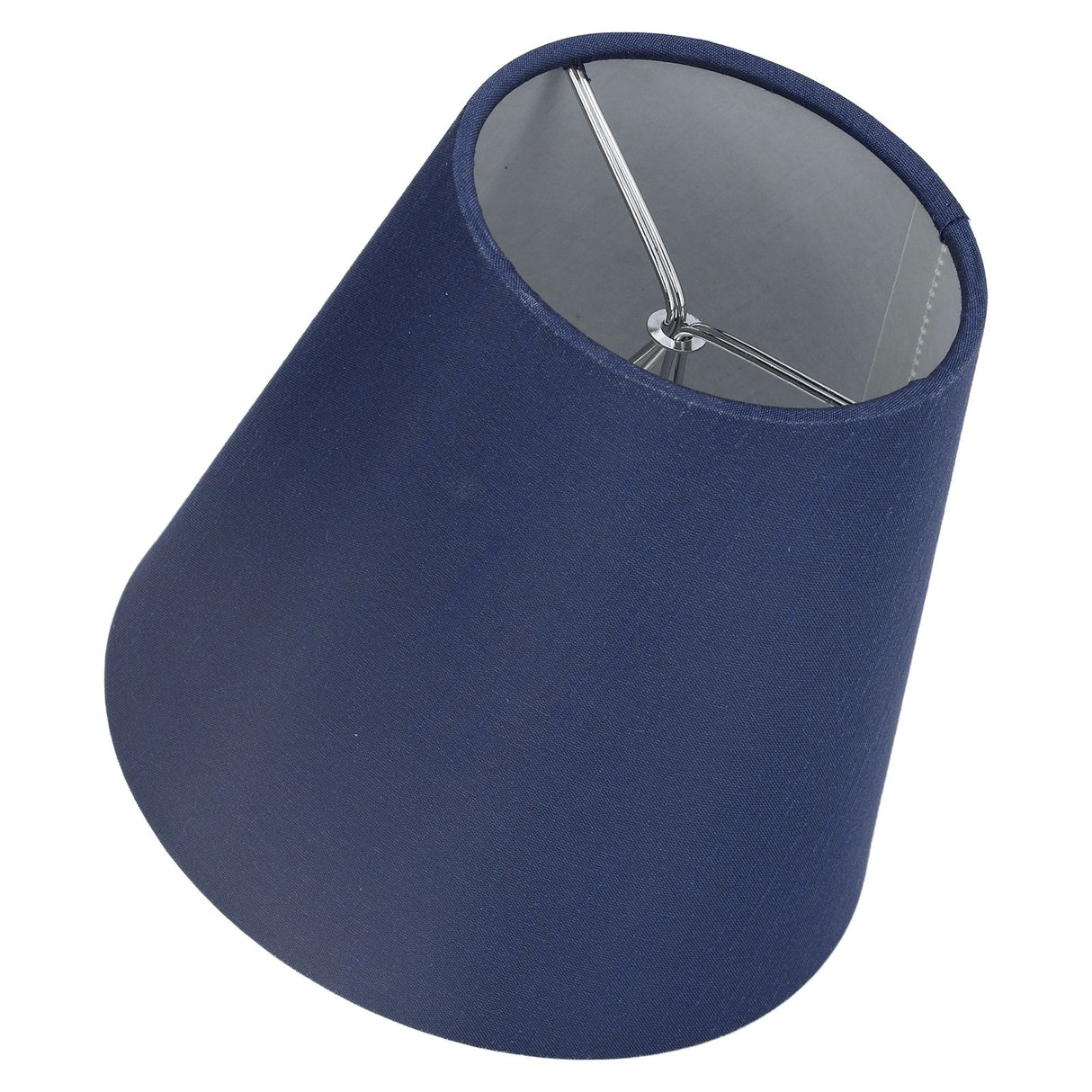 6PCS Fabric Lampshade Modern Simple Good Light Transmission Table Lamp Shade for E14 Bulb Miniature Bulb for Ceiling Lamp A3 02 Dark Blue