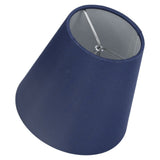 6PCS Fabric Lampshade Modern Simple Good Light Transmission Table Lamp Shade for E14 Bulb Miniature Bulb for Ceiling Lamp A3 02 Dark Blue