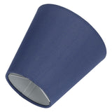 6PCS Fabric Lampshade Modern Simple Good Light Transmission Table Lamp Shade for E14 Bulb Miniature Bulb for Ceiling Lamp A3 02 Dark Blue - 45-Degree Angle