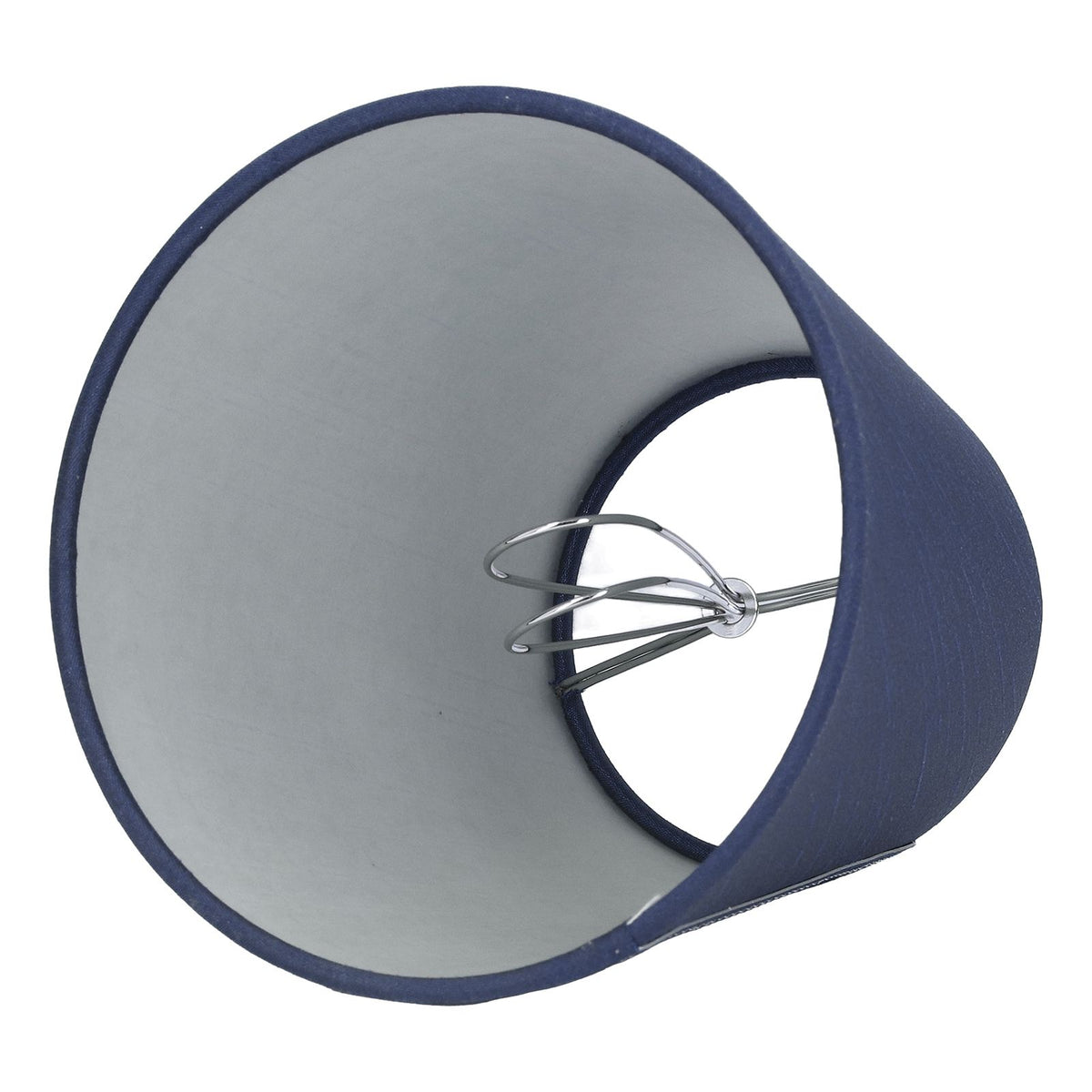 6PCS Fabric Lampshade Modern Simple Good Light Transmission Table Lamp Shade for E14 Bulb Miniature Bulb for Ceiling Lamp A3 02 Dark Blue