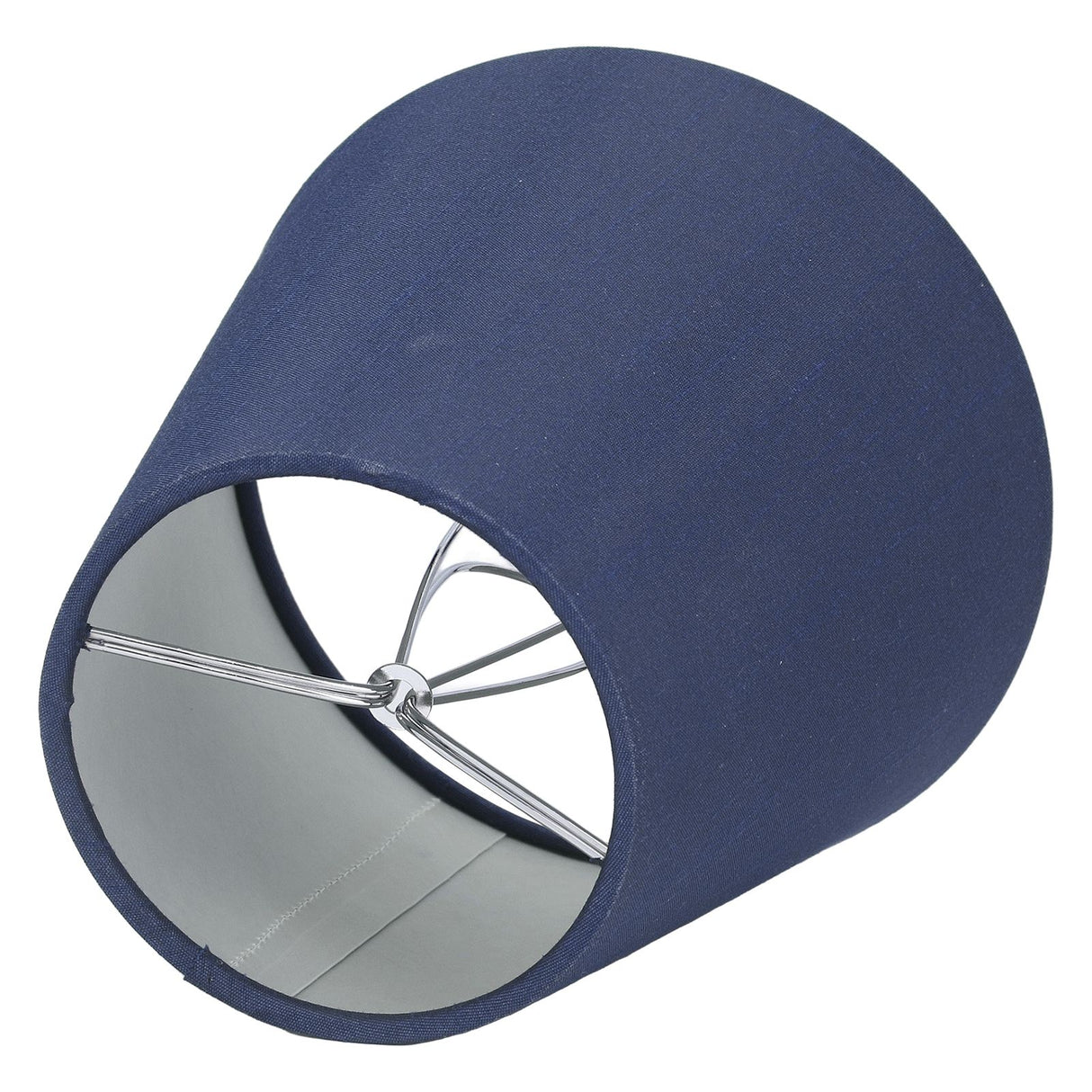 6PCS Fabric Lampshade Modern Simple Good Light Transmission Table Lamp Shade for E14 Bulb Miniature Bulb for Ceiling Lamp A3 02 Dark Blue