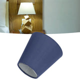 6PCS Fabric Lampshade Modern Simple Good Light Transmission Table Lamp Shade for E14 Bulb Miniature Bulb for Ceiling Lamp A3 02 Dark Blue - Extra Image