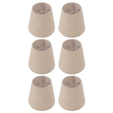 6Pcs Small Lamp Shade Clip On Drum Linen Fabric Lampshade for Candle Bulbs Lighting Accessories - Side View