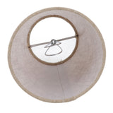 6Pcs Small Lamp Shade Clip On Drum Linen Fabric Lampshade for Candle Bulbs Lighting Accessories - Extra Image