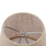 6Pcs Small Lamp Shade Clip On Drum Linen Fabric Lampshade for Candle Bulbs Lighting Accessories