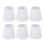 6Pcs White Fabric Lampshade Kit Modern Minimalist Lampshade for Candelabra Floor Table Chandelier Wall
