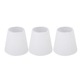 6Pcs White Fabric Lampshade Kit Modern Minimalist Lampshade for Candelabra Floor Table Chandelier Wall