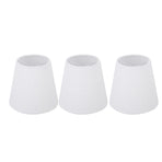 6Pcs White Fabric Lampshade Kit Modern Minimalist Lampshade for Candelabra Floor Table Chandelier Wall