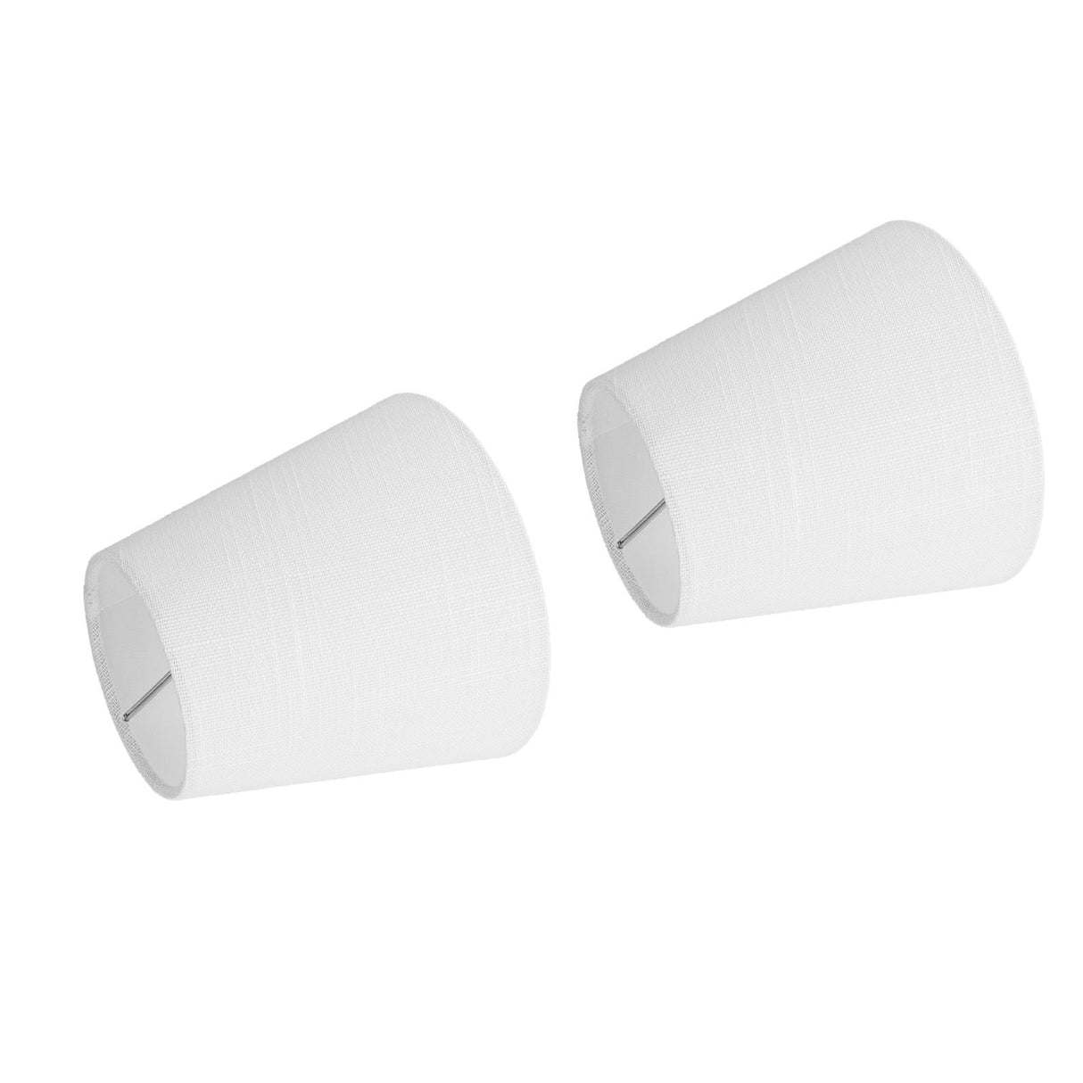 6Pcs White Fabric Lampshade Kit Modern Minimalist Lampshade for Candelabra Floor Table Chandelier Wall