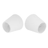 6Pcs White Fabric Lampshade Kit Modern Minimalist Lampshade for Candelabra Floor Table Chandelier Wall - Low Angle