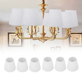 6Pcs White Fabric Lampshade Kit Modern Minimalist Lampshade for Candelabra Floor Table Chandelier Wall