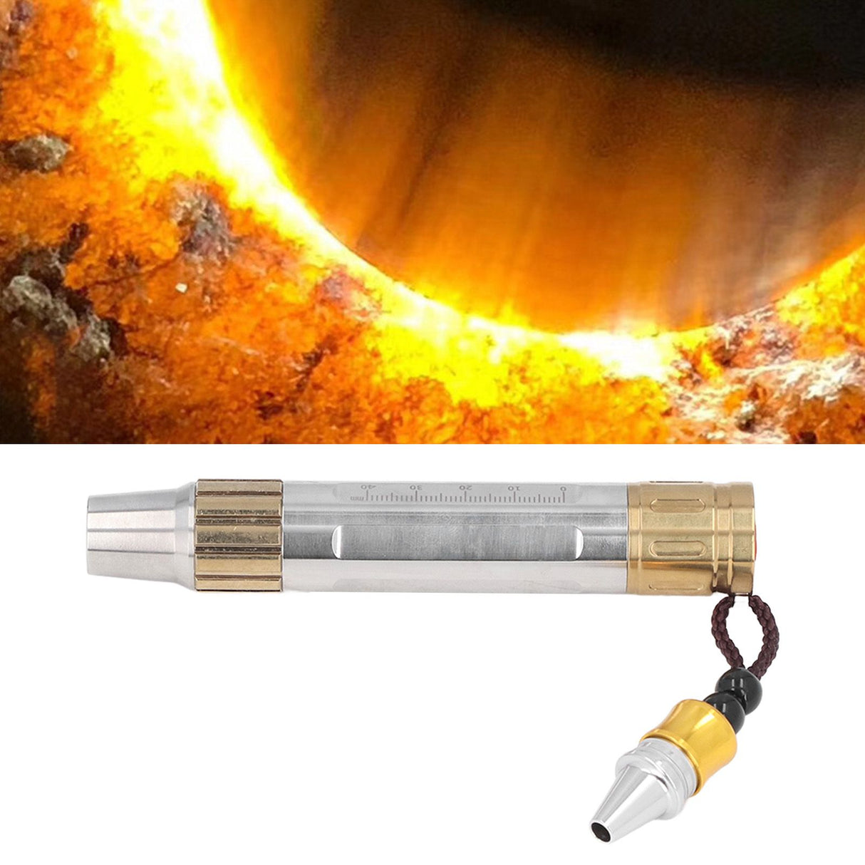 Jewelry Identification Flashlight Portable Gemstone Jade Jewelry Identification Torch Mini LED Flashlight Yellow Light