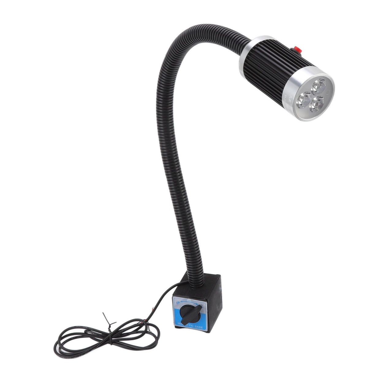 Magnetic Work Light 9W 24V LED Flexible Gooseneck Rustproof Aluminium Magnetic Base Gooseneck Work Light for Industry