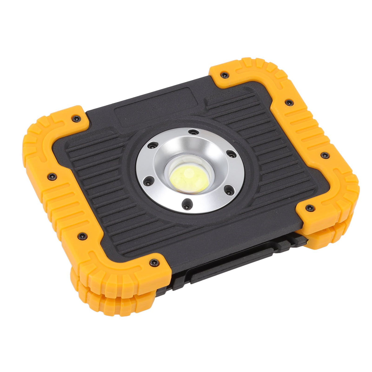 COB Work Light Waterproof USB Charging Portable COB Floodlight with 180 Degree Rotatable Stand for Camping Emergency