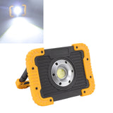 COB Work Light Waterproof USB Charging Portable COB Floodlight with 180 Degree Rotatable Stand for Camping Emergency