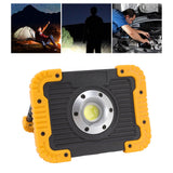 COB Work Light Waterproof USB Charging Portable COB Floodlight with 180 Degree Rotatable Stand for Camping Emergency