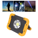 COB Work Light Waterproof USB Charging Portable COB Floodlight with 180 Degree Rotatable Stand for Camping Emergency