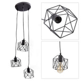 Antique Pendant Lampshade E27 3 Head Retro Unique Style Hanging Light Shade for Home Cafes 85‑240V - Extra Image
