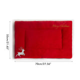 Christmas Theme Pet Cat Dog Bed Mat Pad Soft Warm Thick Kennel Cage Sofa Mat for Small Medium Large Dogs Sleeping