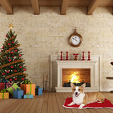 Christmas Theme Pet Cat Dog Bed Mat Pad Soft Warm Thick Kennel Cage Sofa Mat for Small Medium Large Dogs Sleeping