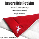 Christmas Theme Pet Cat Dog Bed Mat Pad Soft Warm Thick Kennel Cage Sofa Mat for Small Medium Large Dogs Sleeping - Extra Image