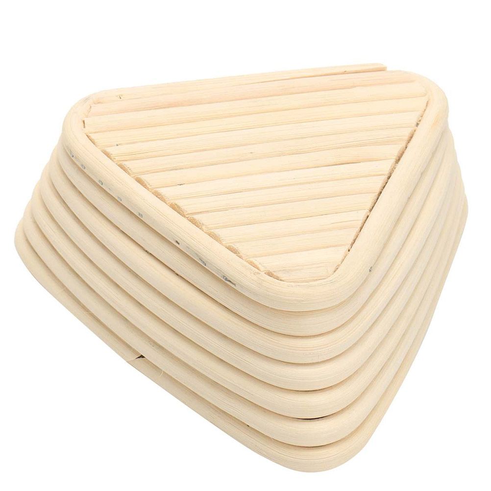 Triangle Bread Proofing Baskets with Liner Dough Rising Rattan Handmade Rattan Bowl