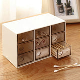 Mini 9 Grid Drawer Desk Storage Box Plastic Storage Organizer for Home Office - Close-Up Angle