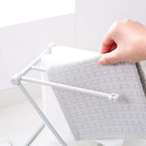 Countertop Kitchen Towel Rack Foldable Fingertip Towel Holder Dishcloth Hanger for Bathroom Vanity Countertops - Top-Down View