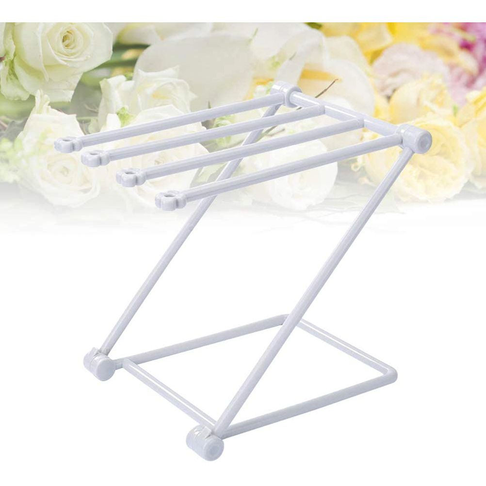 Countertop Kitchen Towel Rack Foldable Fingertip Towel Holder Dishcloth Hanger for Bathroom Vanity Countertops