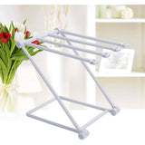 Countertop Kitchen Towel Rack Foldable Fingertip Towel Holder Dishcloth Hanger for Bathroom Vanity Countertops - Rear View