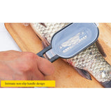Multifunctional Plastic Fish Scale Cleaner Kitchen Fish Skin Scraper Brush Shaver With Cover Cutter Seafood Tool - 45-Degree Angle