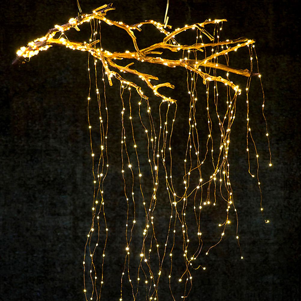 Waterfall String Lights Star Decorative Lights Twinkle Fairy Lights with Remote Control