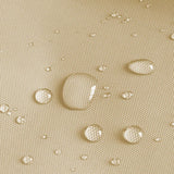 Round Hot Tub Cover Pool Dust Cover Bathtub Drawstring Oxford Cloth Cover for Outdoor Pool Brown - Top-Down View