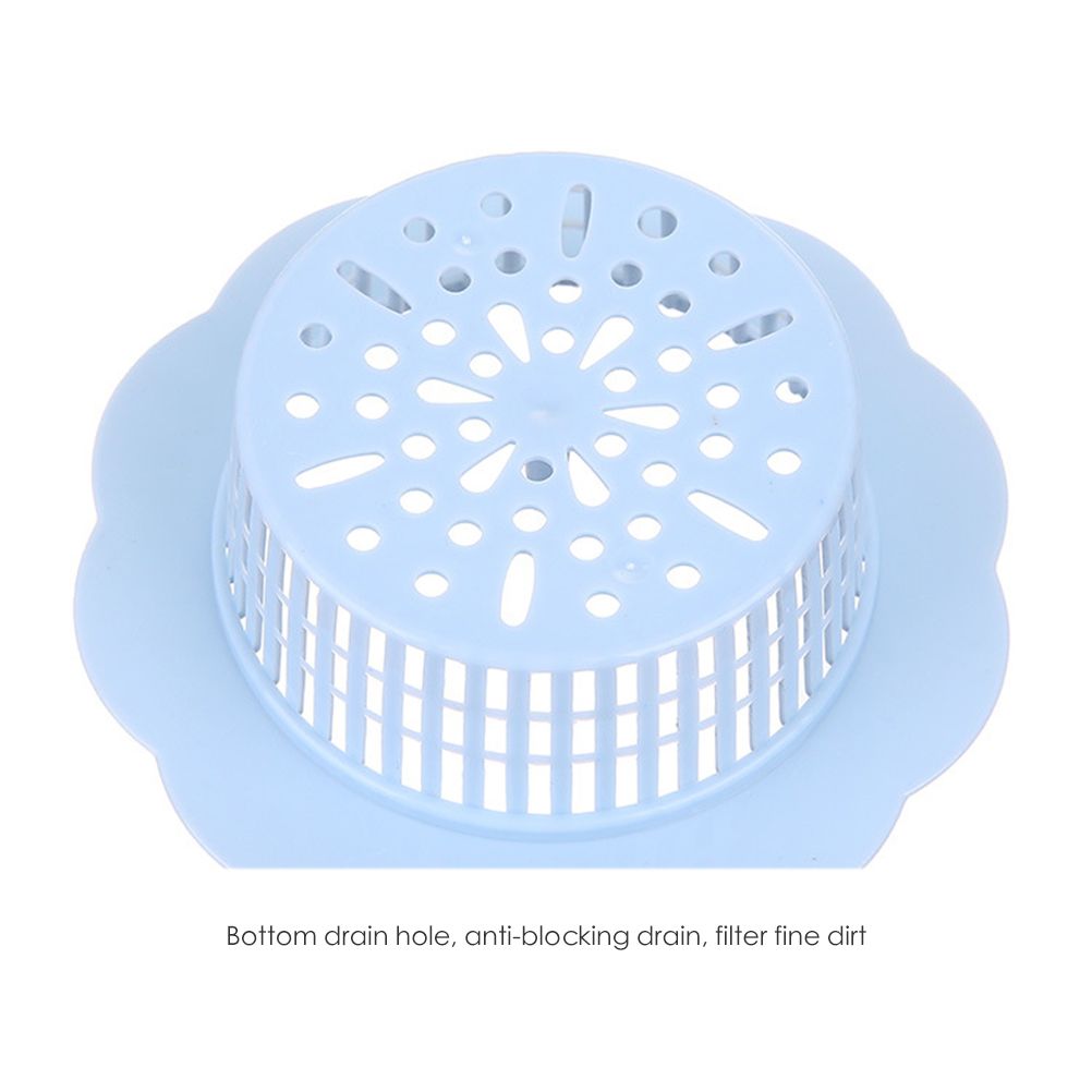 Flower Shape Drain Filter Plastic Sink Lid Sink Hair Strainer for Kitchen Bathroom