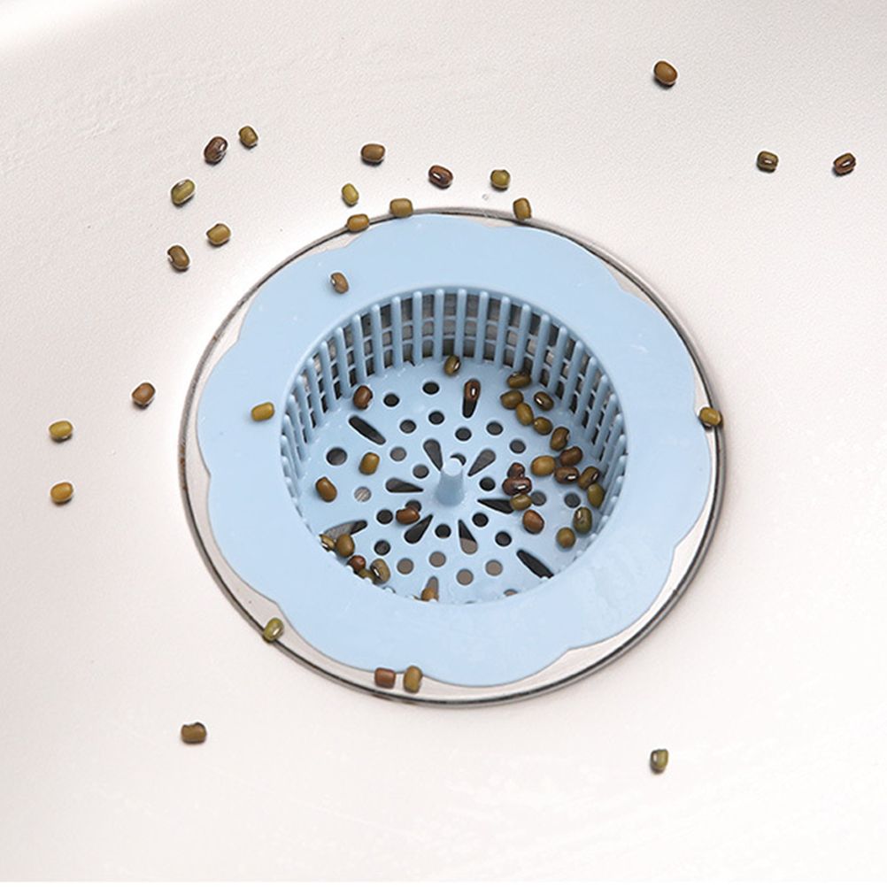 Flower Shape Drain Filter Plastic Sink Lid Sink Hair Strainer for Kitchen Bathroom