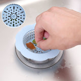 Flower Shape Drain Filter Plastic Sink Lid Sink Hair Strainer for Kitchen Bathroom - Extra Image