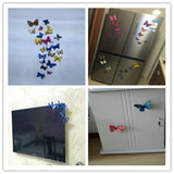 12Pcs 3D Stereoscopic Butterfly Wall Stickers Home Living Room Decor