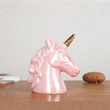 1PC Cute Ceramic Piggy Coin Bank Room Ornaments Gift for Kids - Top-Down View