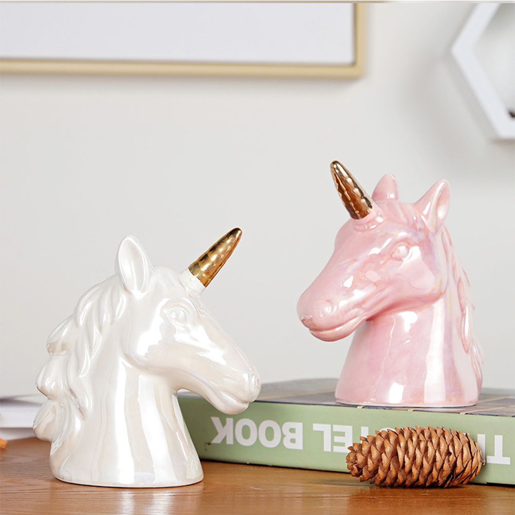 1PC Cute Ceramic Piggy Coin Bank Room Ornaments Gift for Kids