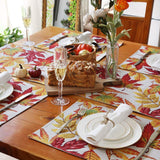 Fall Table Runner Holiday Table Runners for Dining Room Harvest Maple Leaf Table Runner for Fall Autumn and Thanksgiving Decorations