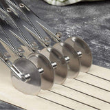 3 Wheel/5 Wheel Pastry Cutter Pizza Cutter Stainless Steel Expandable Pizza Grater Multi Round Pastry Knife Baking Cutter Roller Dough Cutter Divider