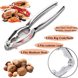 12PCS Seafood Tools Crab Sheller Forks Set Opener Shellfish Lobster Leg Sheller Kitchen Accessories