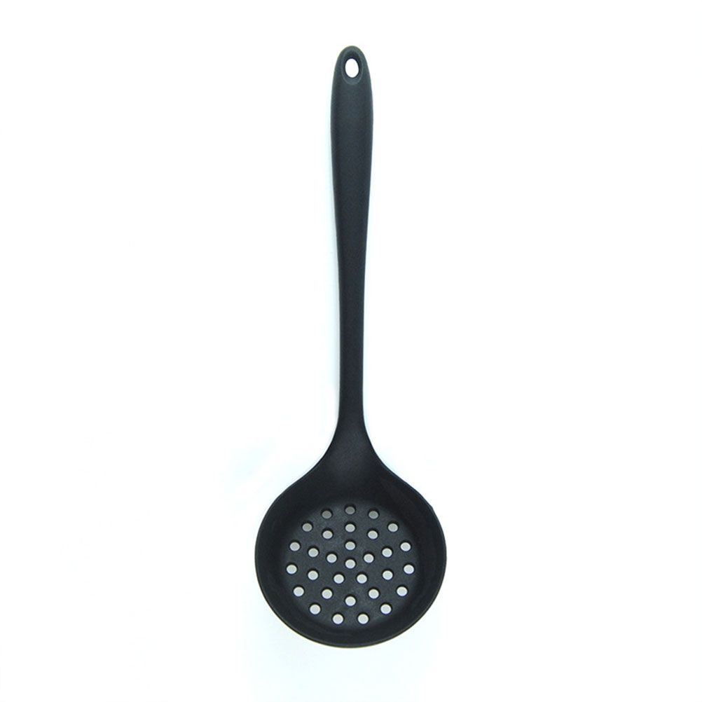 Silicone Slotted Skimmer Spatula Lightweight Slotted Spoon Skimmer Spoon Strainer Ladle with Long Handle