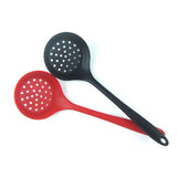 Silicone Slotted Skimmer Spatula Lightweight Slotted Spoon Skimmer Spoon Strainer Ladle with Long Handle