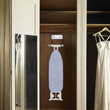 Ironing Board Hanger Wall Mount Ironing Board Holder Organizer Wall Rack for Laundry Rooms - Top-Down View