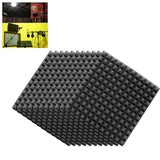 12Pcs Acoustic Foam Panels Acoustic Foam Sound Absorption Pyramid Studio Treatment Wall Panels - 45-Degree Angle