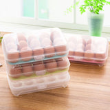15 Grids Egg Storage Box Egg Preservation Container Portable Egg Organizer - Side View