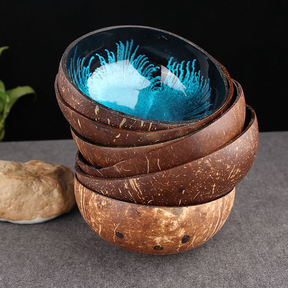 Handmade Natural Coconut Bowl Coconut Ornament Storage Bowl