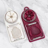 Stainless Steel Egg Slicing Tool Petal Shape Egg Cutter 2 Slicing Styles Manual Divider Separator - Extra Image