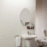 42*27CM Mirror Decoration Wall Sticker Acrylic Ellipse Mirror Wall Stickers Home Decoration Wall Sticker for Bathroom Bedroom - Side View